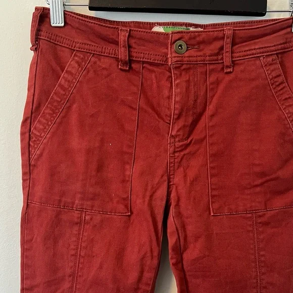 Anthropologie Maroon Cargo Skinny Jeans - Picture 3 of 12